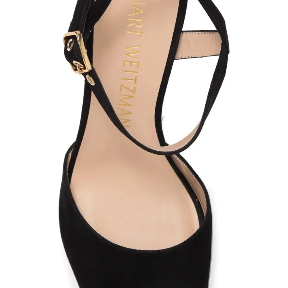 Stuart Weitzman Ryder Platform Sandal Black Shoes Size 9B New